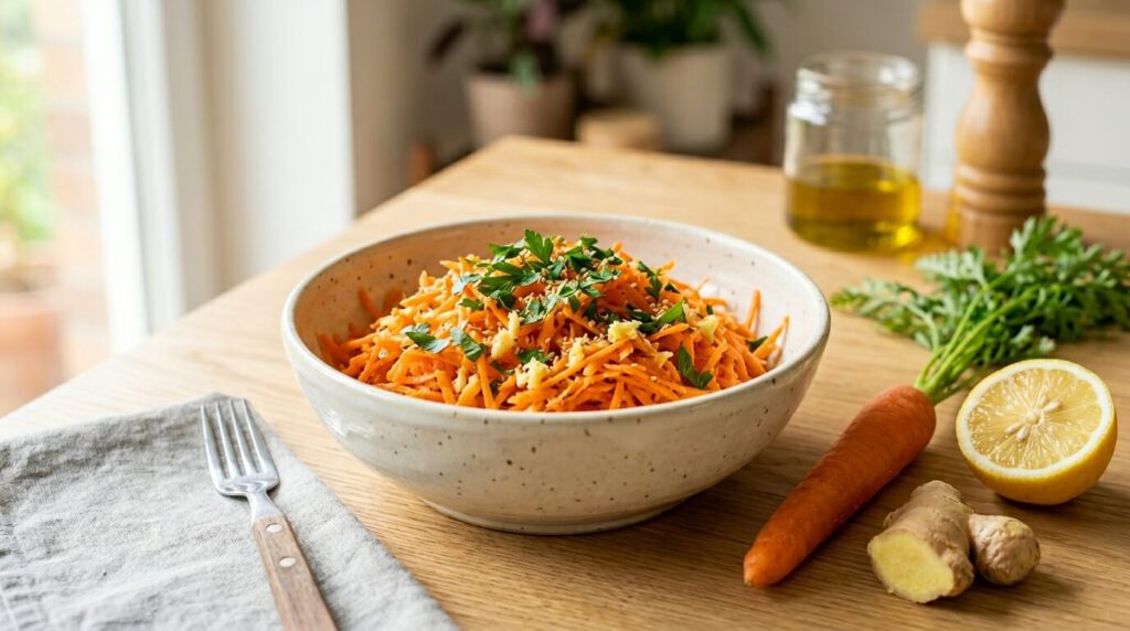 Darmfreundliche Ostern: 7 leichte Frühlingsrezepte karotteningwersalat in schale 2278235d43