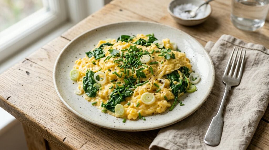 Darmfreundliche Ostern: 7 leichte Frühlingsrezepte rhrei mit spinat krutern 08e4c09e41